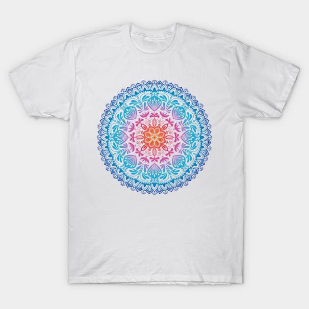 Rainbow mandala T-Shirt by CalliLetters